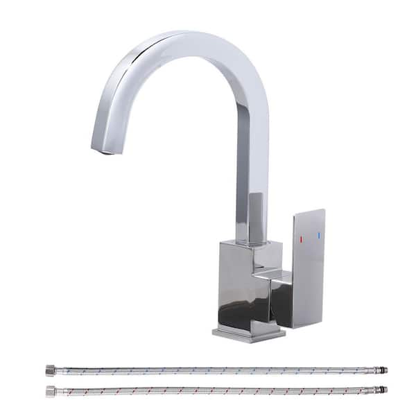 VEVETTA Single-Handle Kitchen Bar Faucet in Polished Chrome
