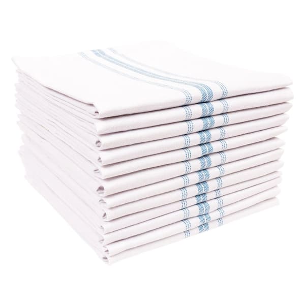  KAF Home White Kitchen Towels, 10 Pack, 100% Cotton