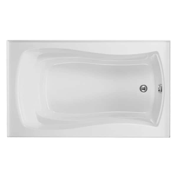 KOHLER Mariposa 60 in. x 36 in. Rectangular Soaking Bathtub with Right-Hand Drain in White