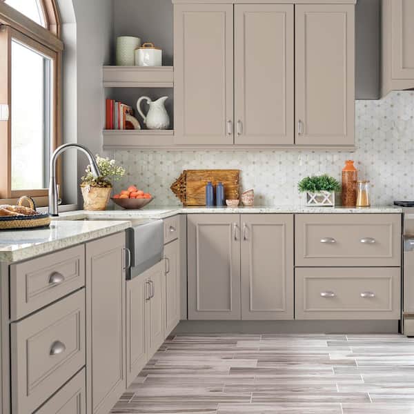 1 gal. #N230-3 Armadillo Semi-Gloss Enamel Interior/Exterior Cabinet, Door & Trim Paint