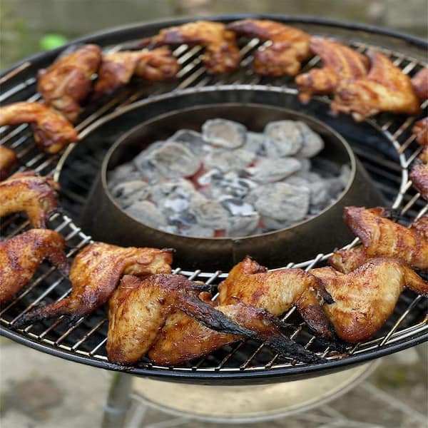 Hinged Cooking Grill Grate Replacement for 22 Inch Weber Charcoal Grill