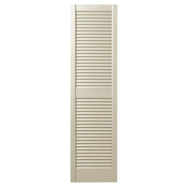 Ply Gem 15 In. X 75 In. Open Louvered Polypropylene Shutters Pair In ...