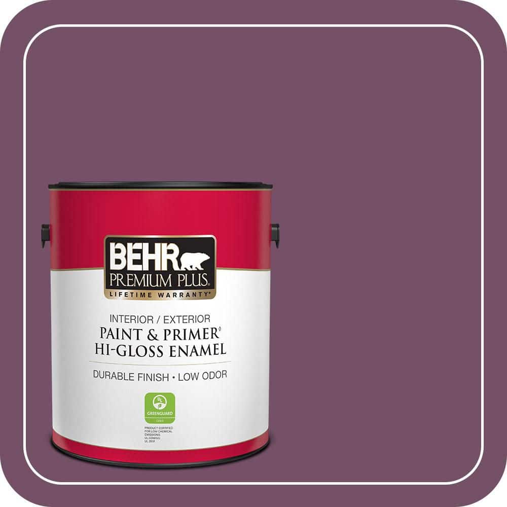 1 gal. #690D-7 Radicchio Hi-Gloss Enamel Interior/Exterior Paint & Primer price history on PriceWatchPro