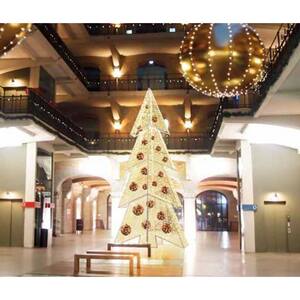 252 in. Pre-Lit Giant Commercial Grade LED Waterloo Christmas Tree with Warm White Lights