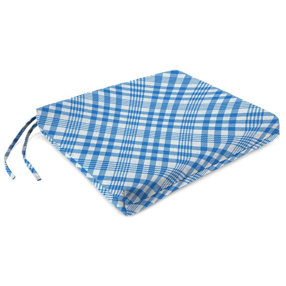 Jordan Manufacturing 19 in. W x 17 in. D x 2 in. T Rectangular Outdoor Seat Cushion in Hanks Wetland