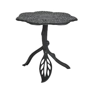 Butterfly Black Cast Aluminum Outdoor Bistro Table