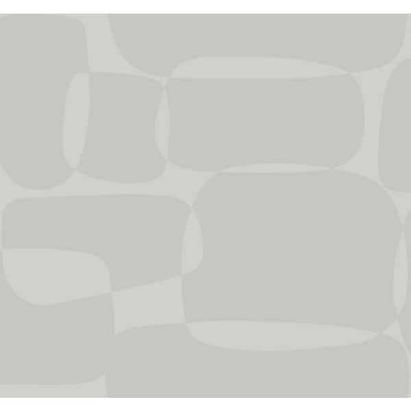 York Wallcoverings Grey Block Metallic Non-Pasted Paper Wallpaper
