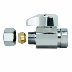 3/8 in. FIP Inlet x 3/8 in. Compression Outlet 1/4-Turn Straight Valve