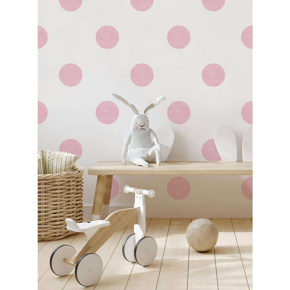 Textured Dots Baby Pink Vinyl Wall Sticker, 6 in. W1146-Vinyl-Babypink -  The Home Depot