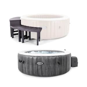 4-Person 140-Jet Hot Tub Jet Spa with Accessories Benches, No sinks
