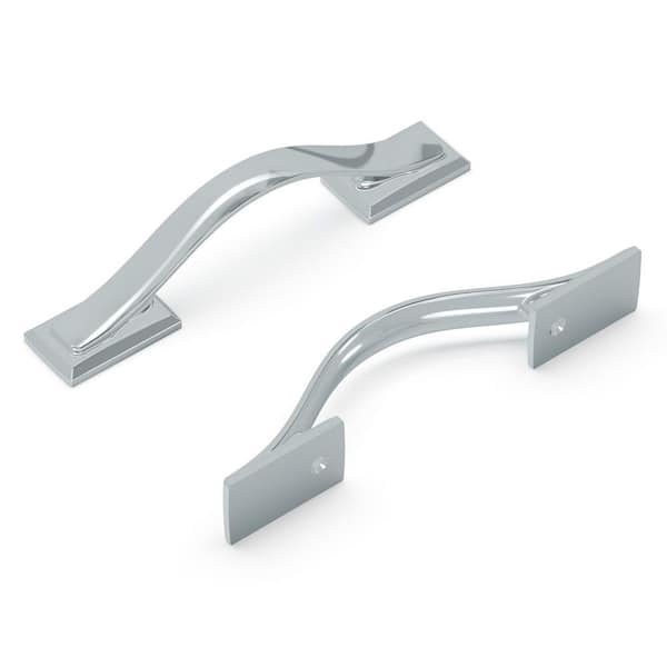 HICKORY HARDWARE Dover 3 in. (76 mm) Chrome Cabinet Pull (10-Pack)