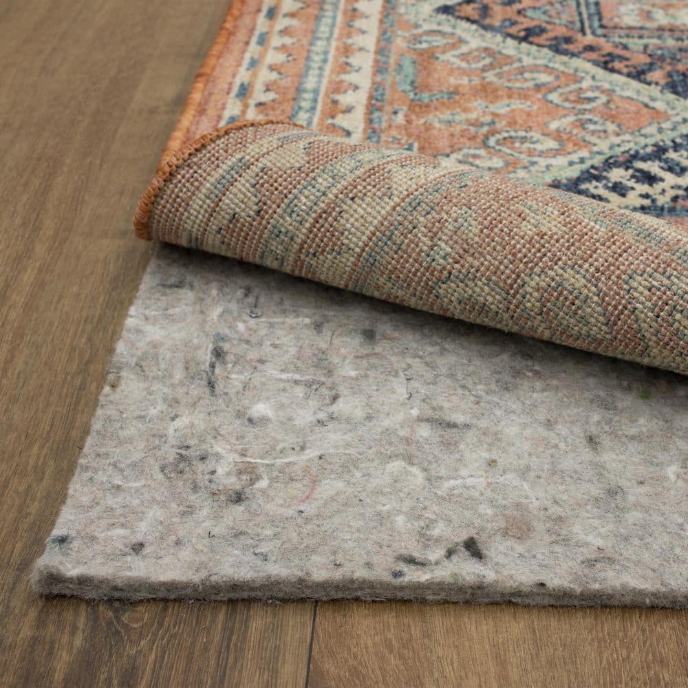 Mohawk Home Comfort Cushion 1/4 in. Grey 8 ft. x 10 ft. Felted Rug Pad ...