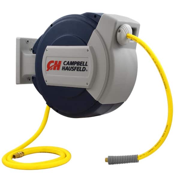 Campbell Hausfeld 3/8 in. x 50 ft. Hybrid Retractable Air Hose Reel  PA050010EC - The Home Depot