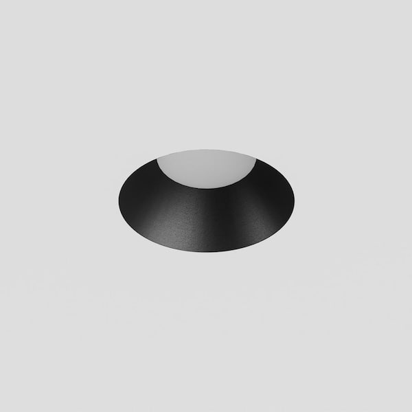 Inspira 2 in. Black Round Trimless Integrated LED Canless Recessed Lighting Kit Selectable 5CCT 9W 700LM ETL (1-Pack)