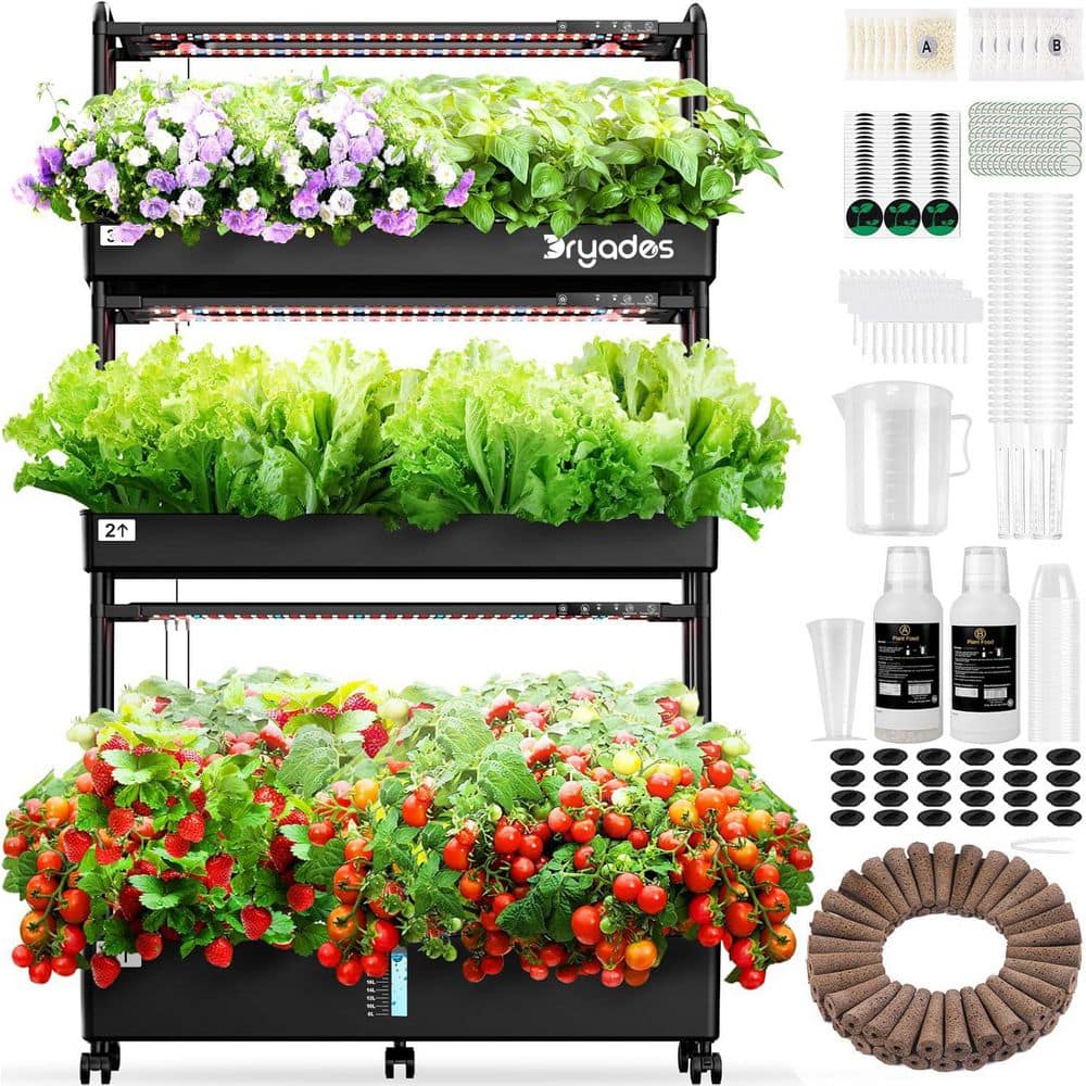 90-Pod Hydroponic Growing System with LED Grow Light and Smart Controls, Indoor Herb Garden, Black price history on PriceWatchPro