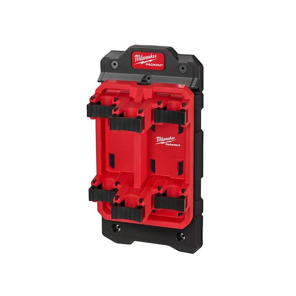 Milwaukee Packout Long Handle Tool Rack with Packout Compact Wall Plate