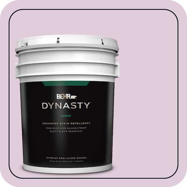 BEHR DYNASTY 5 gal. #M110-2 Cassia Buds Semi-Gloss Enamel Interior Stain-Blocking Paint & Primer