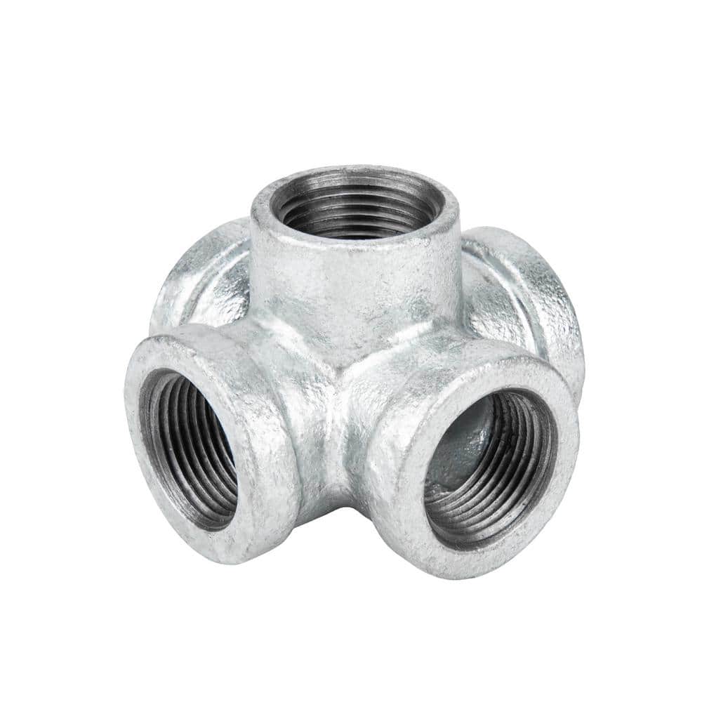 1 in. 5-Way Galvanized Iron Cross with Side Outlet Fitting price history on PriceWatchPro