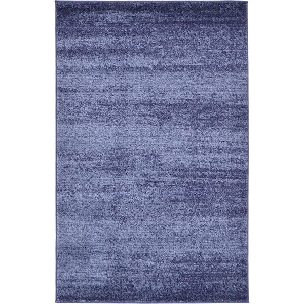 Unique Loom Del Mar Lucille Navy Blue 3' 3 x 5' 3 Area Rug