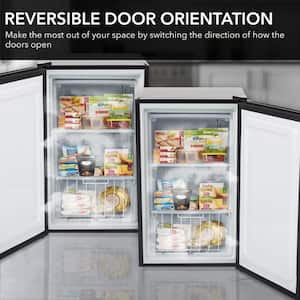 3.0 cu. ft. Upright Freezer with Lock in Stainless Steel ENERGY STAR