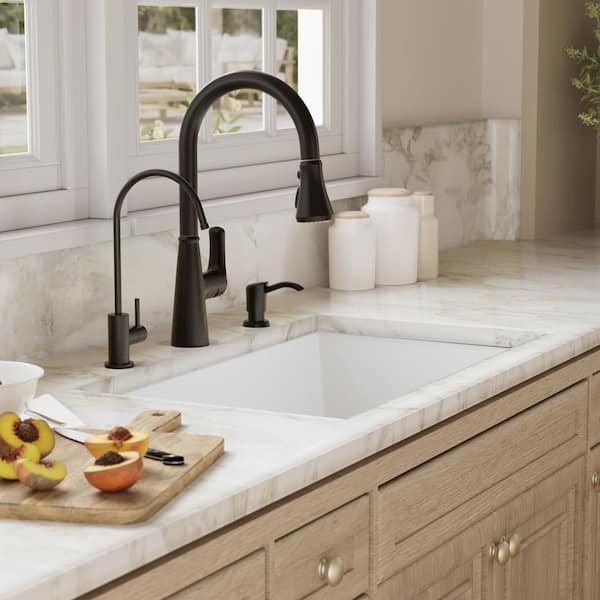 Karran QU-670 Quartz/Granite 32 in. Single Bowl Undermount Kitchen