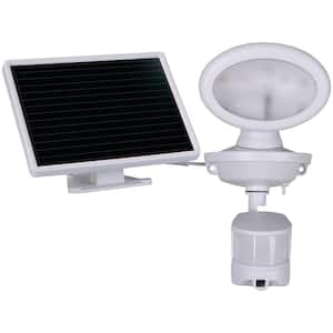 Solar 0.5W 440 Lumens White Motion Sensing Video Camera Outdoor Integrated LED Flood Light