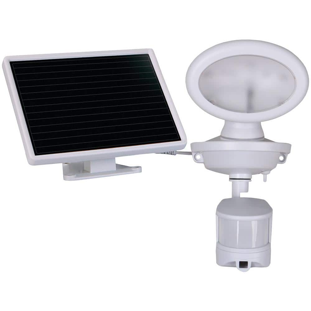 Solar 1-Watt 440 Lumens White Motion Sensing Video Camera Outdoor Integrate