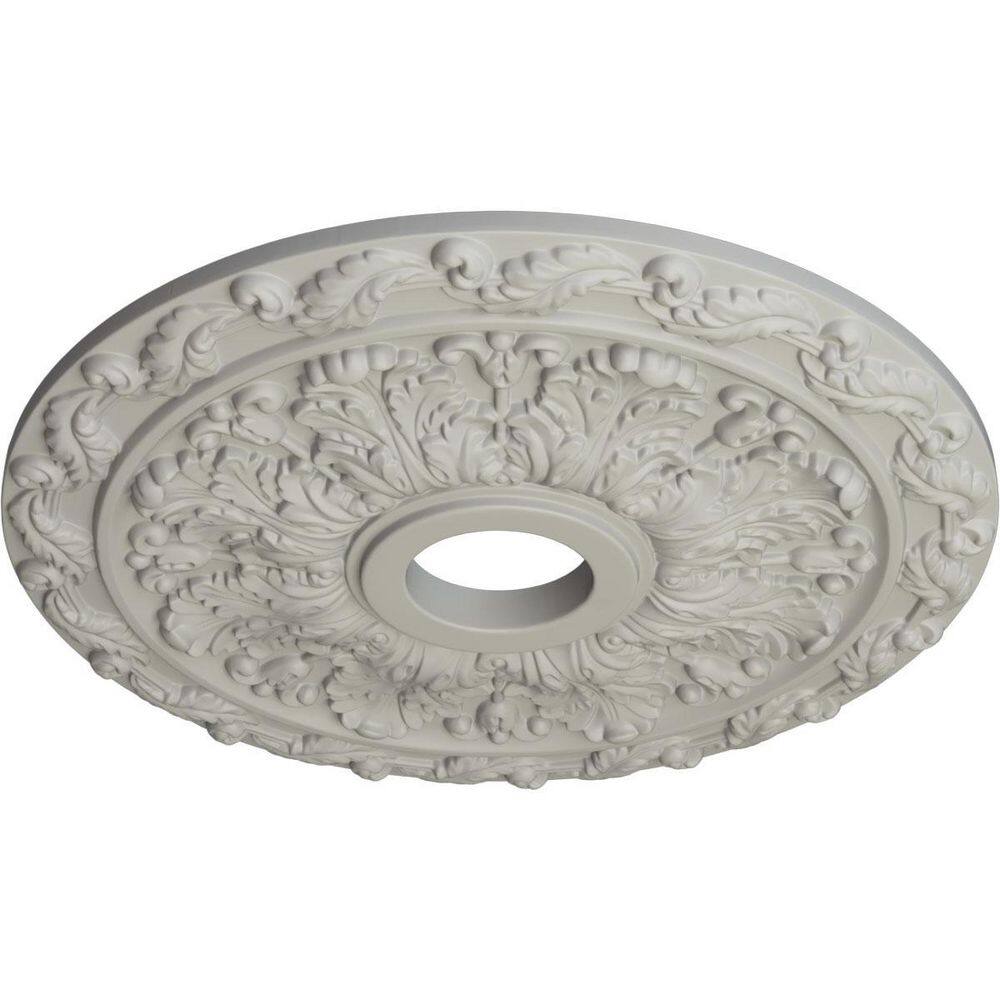 Pot of Cream Polyurethane Spring Leaf Ceiling Medallion