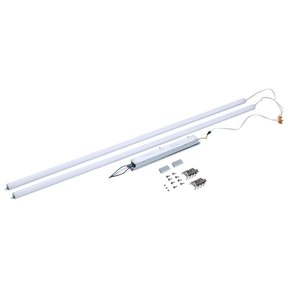 50/45/40/35/30-Watt Silver Integrated LED Lightbar Retrofit Kit, CCT and Watt Selectable 2 Bars x 4 ft. price history on PriceWatchPro