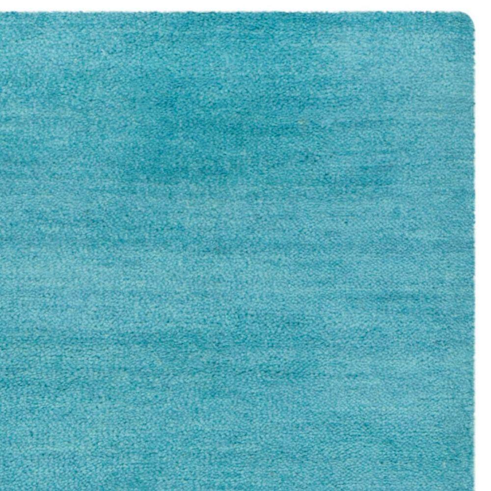 Turquoise Handmade Wool 9' x 12' Tufted Area Rug