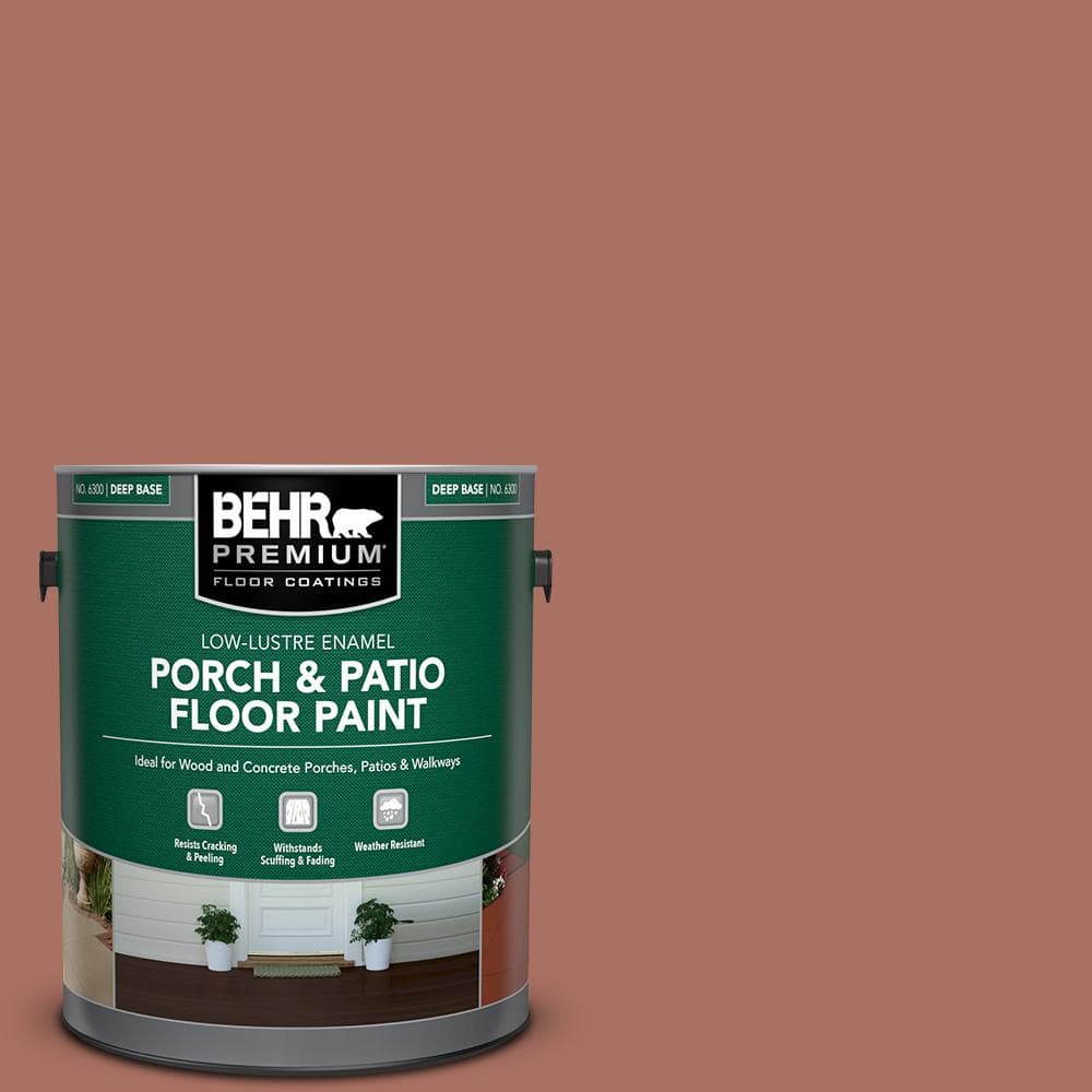1 gal. #PFC-08 Terra Brick Low-Lustre Enamel Interior/Exterior Porch and Pa