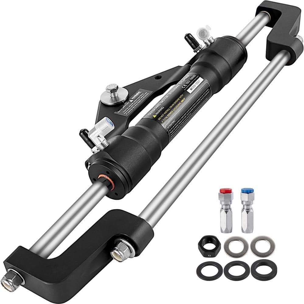 Hydraulic Steering Cylinder 300HP Hydraulic Steering Front Mount No Hose and Helm Hydraulic Outboard Marine Steering Kit price history on PriceWatchPro