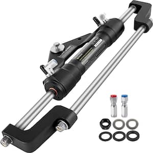 Hydraulic Steering Cylinder 300HP Hydraulic Steering Front Mount No Hose and Helm Hydraulic Outboard Marine Steering Kit