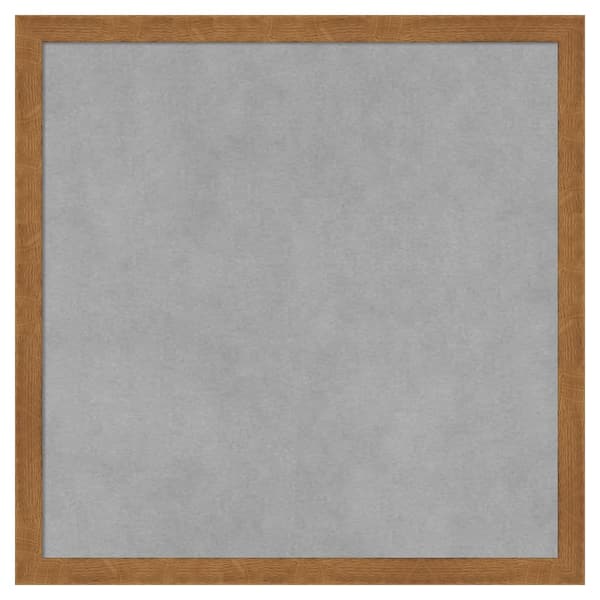 Amanti Art Carlisle Blonde Narrow 17 in. x 17 in. Framed Magnetic Board