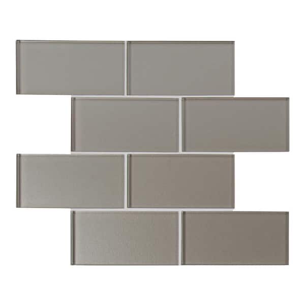 MSI Starlight Beige 11.89 in. x 12.05 in. Glossy Glass Patterned Look Wall Tile (9.9 sq. ft./Case)