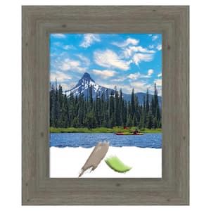 Fencepost Grey Narrow Wood Picture Frame Opening Size 11 x 14 in.