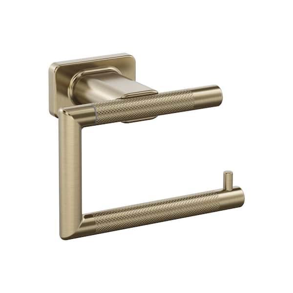 Amerock Arrondi Golden Champagne Wall Mount Single Post Toilet Paper Holder Amerock Arrondi Golden Champagne Wall Mount Single Post Toilet Paper Holder