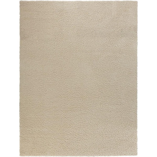 Concord Global Trading Shag Cream 4 ft. x 6 ft. Area Rug