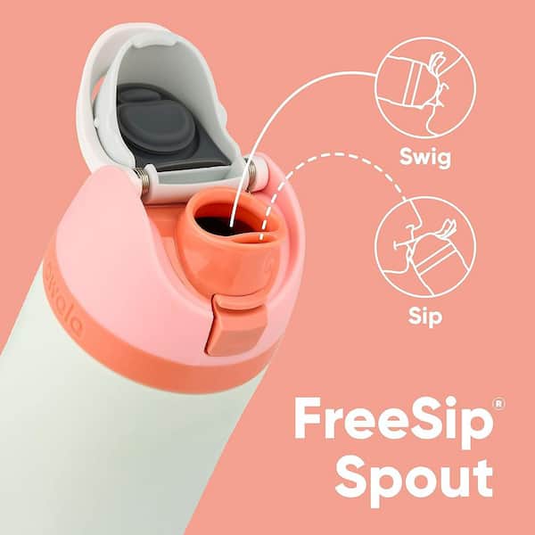 Owala FreeSip 25-oz. White/Pink Water Bottle Combo Pack
