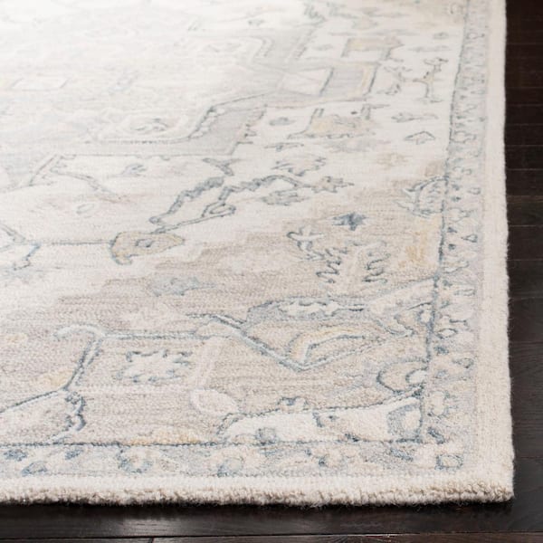 Abysse Caress Ivory Square Rug