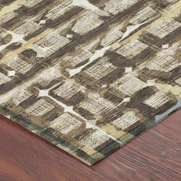 Chantille Machine Washable Indoor/Outdoor Abstract ACN2762 Beige 10 ft. x 14 ft. Area Rug