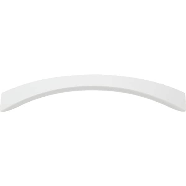 Atlas Homewares 5.04 in. White Gloss Sleek Cabinet Center-to-Center Pull