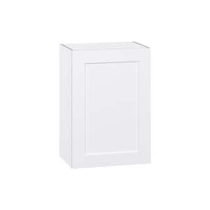 Wallace Painted Warm White Shaker Assembled Wall Kitchen Cabinet with Full Height Door (21 in. W x 30 in. H x 14 in. D)