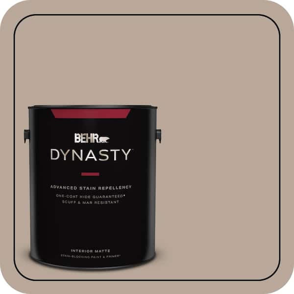 BEHR DYNASTY 1 gal. #PPU5-14 Mesa Taupe One-Coat Hide Matte Interior Stain-Blocking Paint & Primer