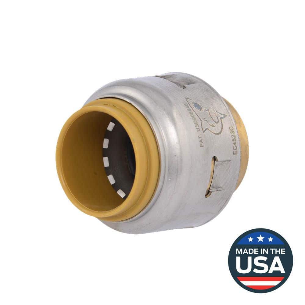 SharkBite Max 1/2 in. Push-to-Connect Brass End Stop Fitting
