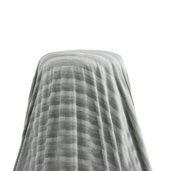 Advanced Cooling Series Light Grey Hot Sleepers Theme Polyester 50x70 Inches Throw Blanket
