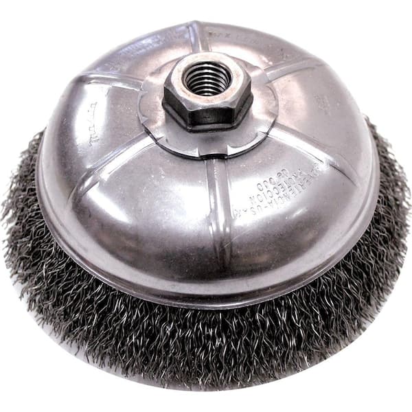 Makita 6 in. Crimped Wire Cup Brush For Use With Angle Grinders