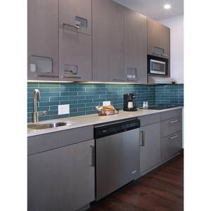 Haiku Sapphire 3 in. x 9 in. x 8 mm Glossy Glass Subway Tile (3.8 sq. ft. / case)