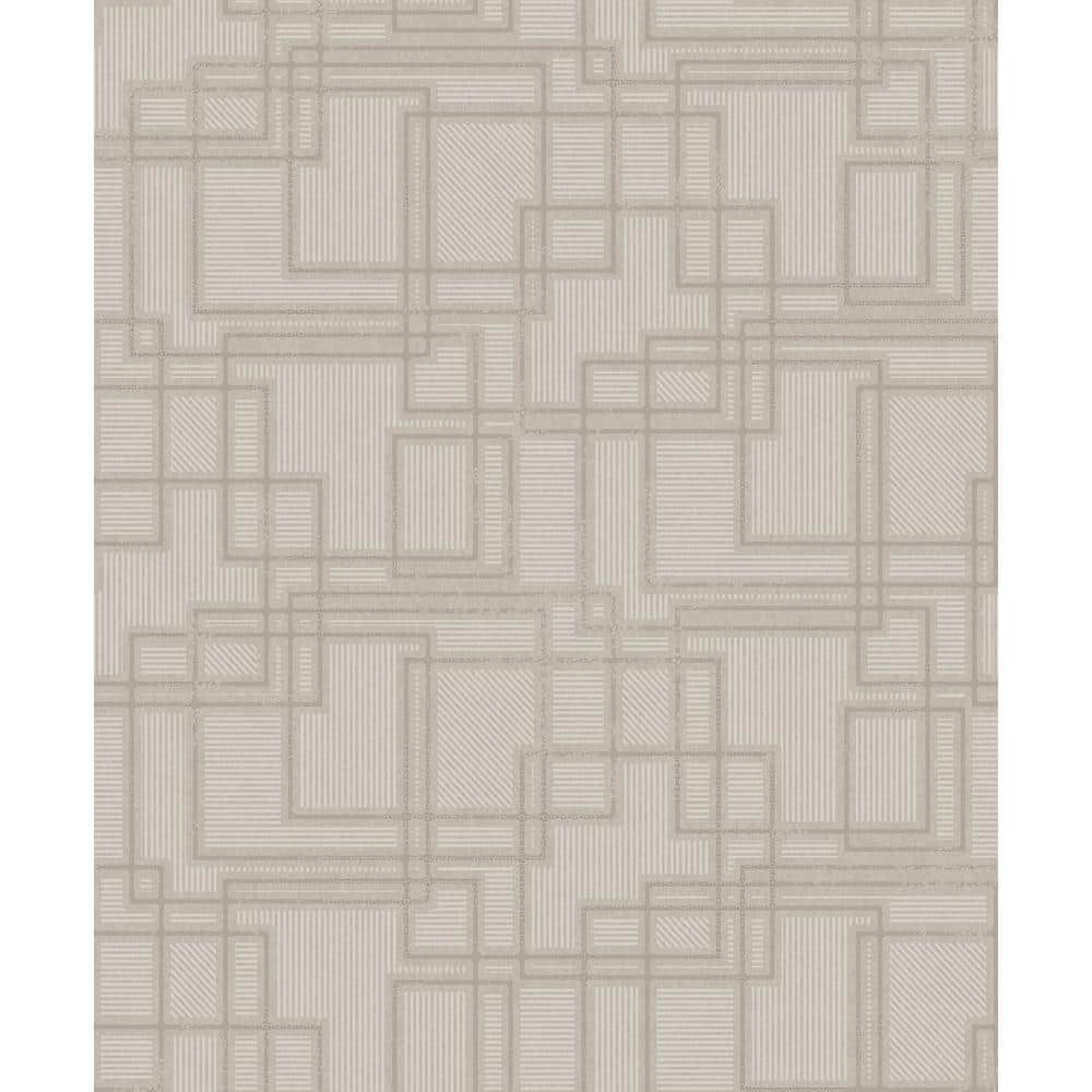 Laurent Grey Bauhaus Cityscape Paper Non-Woven Unpasted Wallpaper Roll (covers 56 sq. ft.) price history on PriceWatchPro