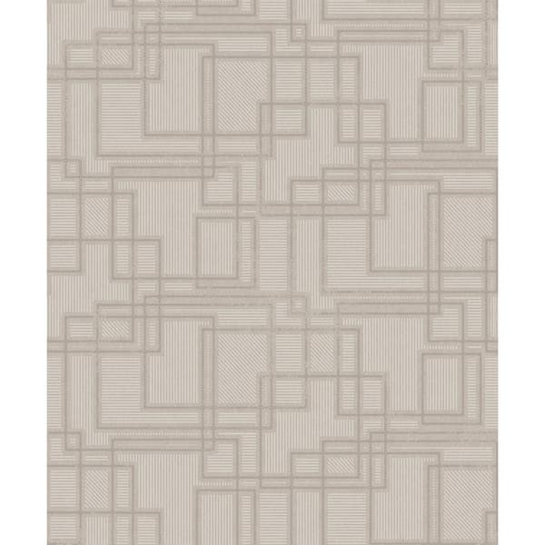 Seabrook Designs Laurent Grey Bauhaus Cityscape Paper Non-Woven Unpasted Wallpaper Roll (covers 56 sq. ft.)